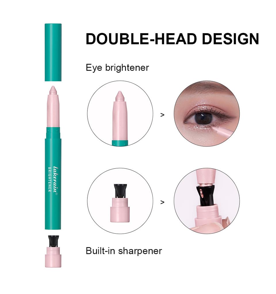 4Pcs Eyeshadow Stick, Eye Brightener Stick, Glitter Highlighter Eye Liner, Shimmer Creamy Long Lasting Eye Makeup.(1#2#3#4colour)