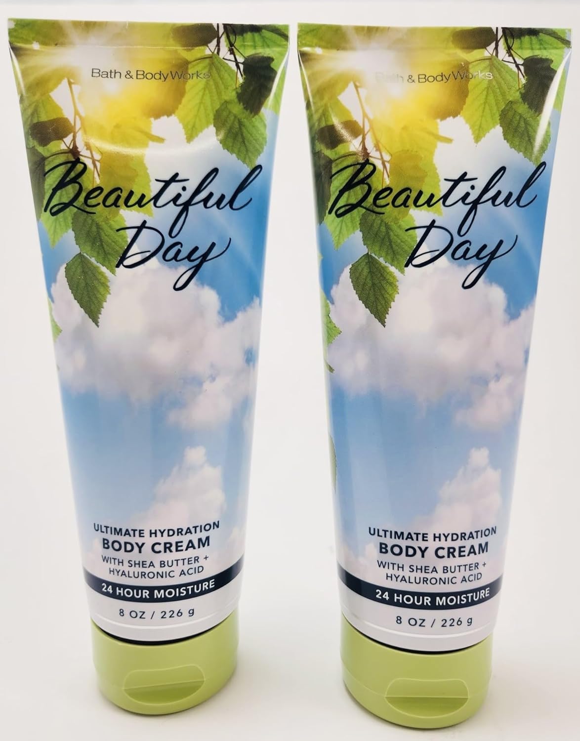 Bath and Body Beautiful Day Cream Ultra Shea Ultimate Hydration 24 Hour Moisturizer For Dry Skin 8 Oz 2 Pack